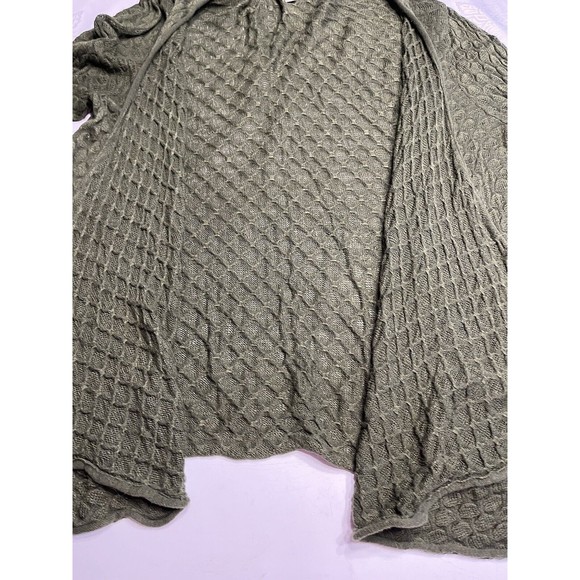 Dress Barn Green Knit Open Front Sweater Cardigan Plus Sz 1X - Picture 4 of 10